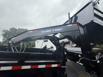 New 2025 Sure-Trac 82X16 GOOSENECK 14K Dump Trailer