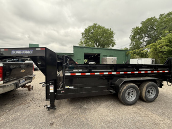 New 2025 Sure-Trac 82X14 GOOSNECK 14K Dump Trailer