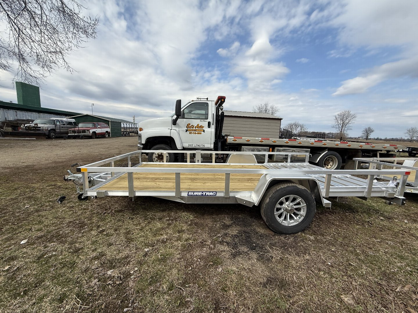 New 2025 Sure-Trac 7X14 SA ALUM Utility Trailer 3K