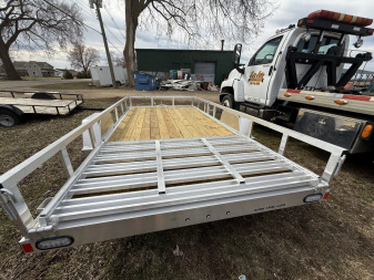 New 2025 Sure-Trac 7X14 SA ALUM Utility Trailer 3K