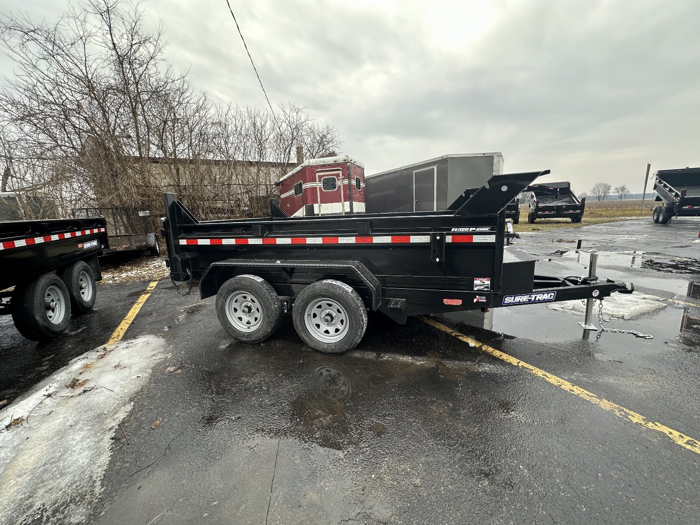 New 6X10 7K 2025 Sure-Trac ST7210D1R-B-070 Dump Trailer
