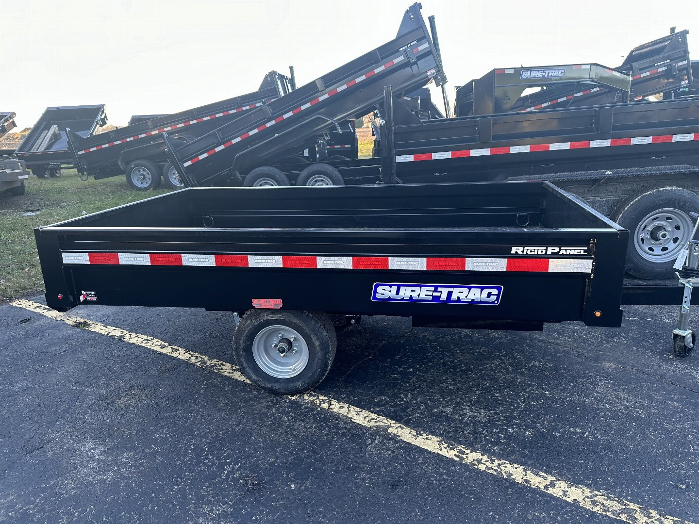 New 4.5X8 2.9K 2025 Sure-Trac Dump Trailer