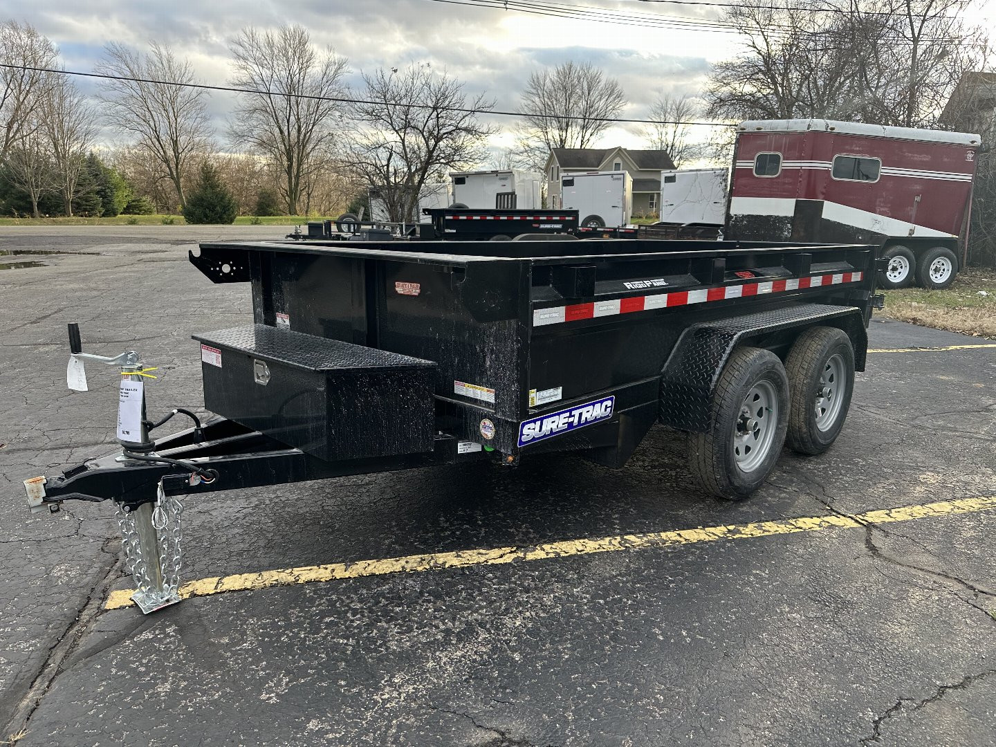 New 5X10 LOW PROFILE 7K 2025 Sure-Trac Dump Trailer