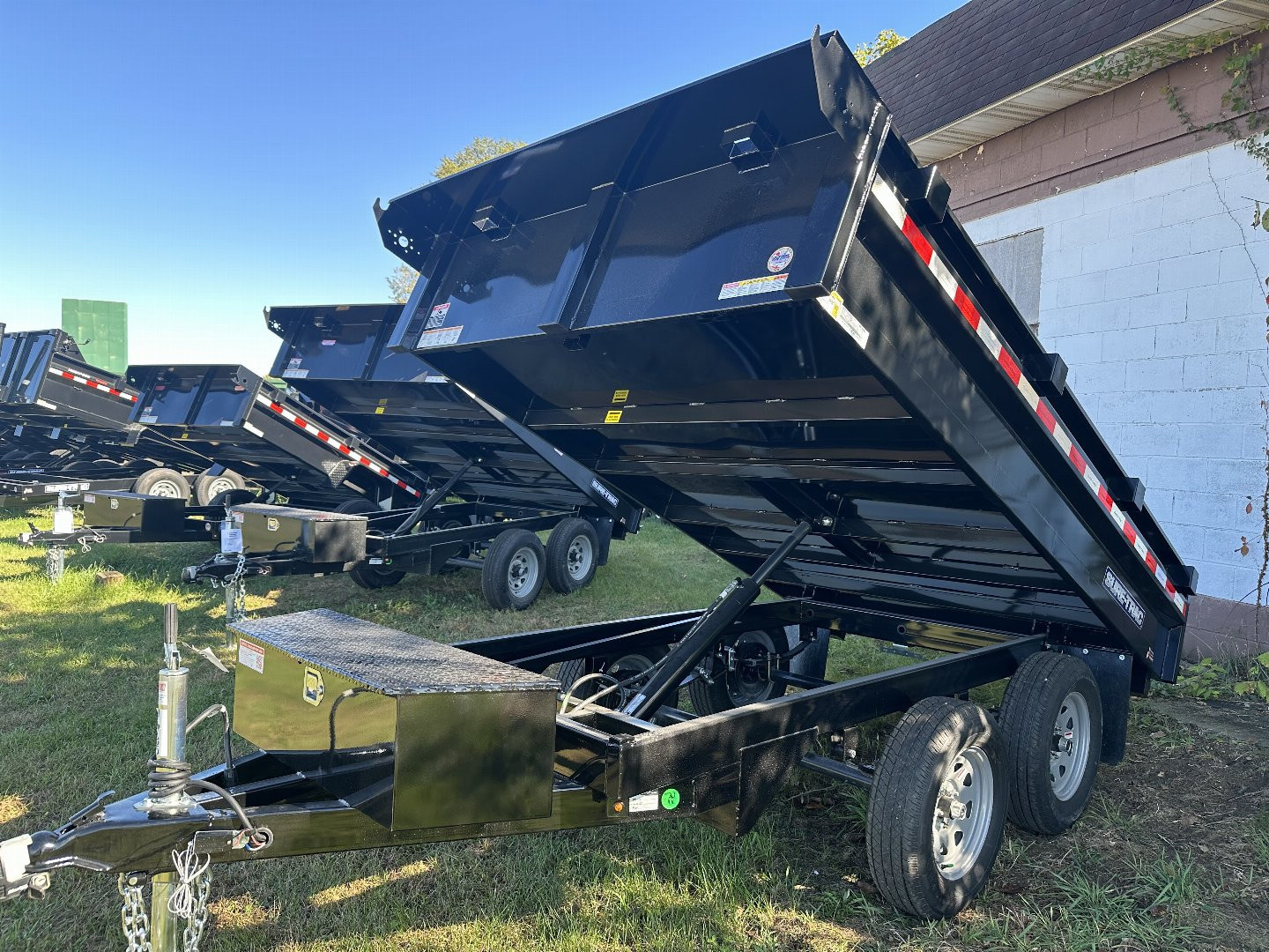 New 6X10 7K 2024 Sure-Trac ST721DOD-B-070 Dump Trailer