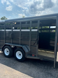 New 14' 2025 CornPro SB-14 7S HORSE/ Stock Combo Trailer