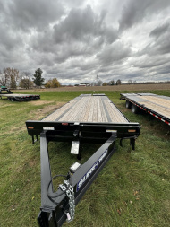 New 2024 Sure-Trac 8.5 x 20+5 Heavy Duty Low Profile Beavertail Deckover Trailer 15K Deckover Trailer