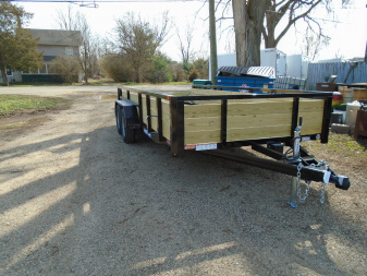 New 2024 Sure-trac 7x16 top 3 boars 7k Landscape Trailer
