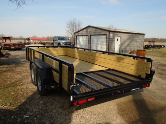 New 2024 Sure-trac 7x16 top 3 boars 7k Landscape Trailer