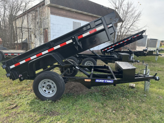 New 2023 Sure-Trac 5x8, 5k single ram, low pro Dump Trailer