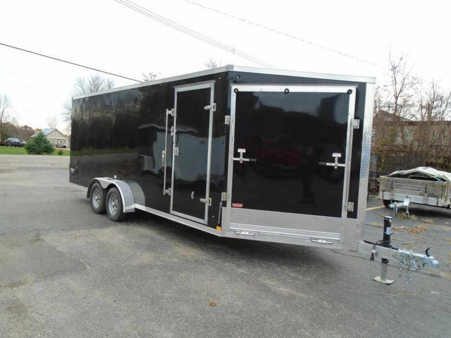 New 2023 Stealth Trailers 7x25 7k Snowmobile Trailer
