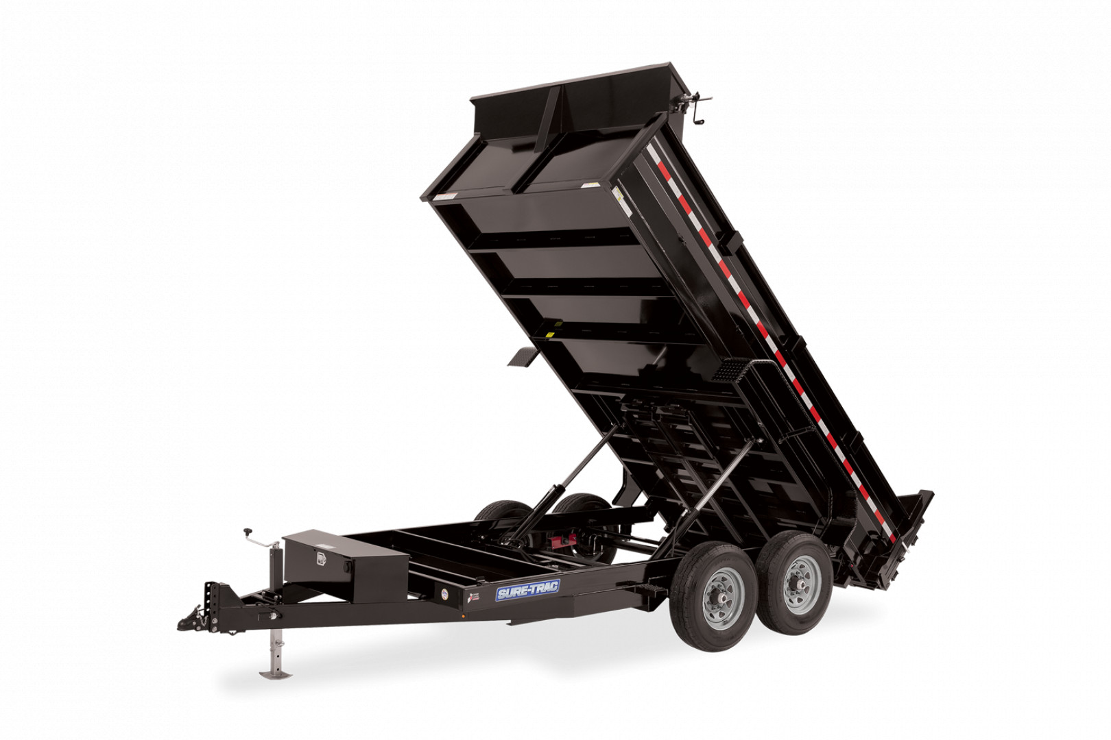 New 2023 Sure-Trac 82 IN x 14 HD Low Profile Dump Trailer  14K Dual Ram