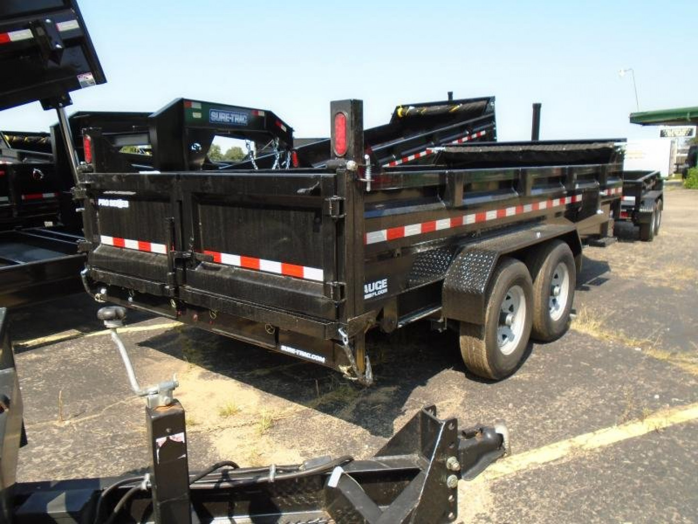 New 2023 Sure-Trac 7 X 14 Pro Series Telescopic Dump  15.4K