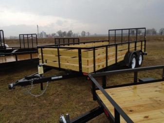 New 2023 GE Trailers 6 1/2 x 18 7K 3 Board side Landscape Trailer