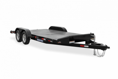 New 2022 Sure-Trac 7 x 18 (14+4) Steel Deck Car Hauler Trailer 10K Car / Racing Trailer