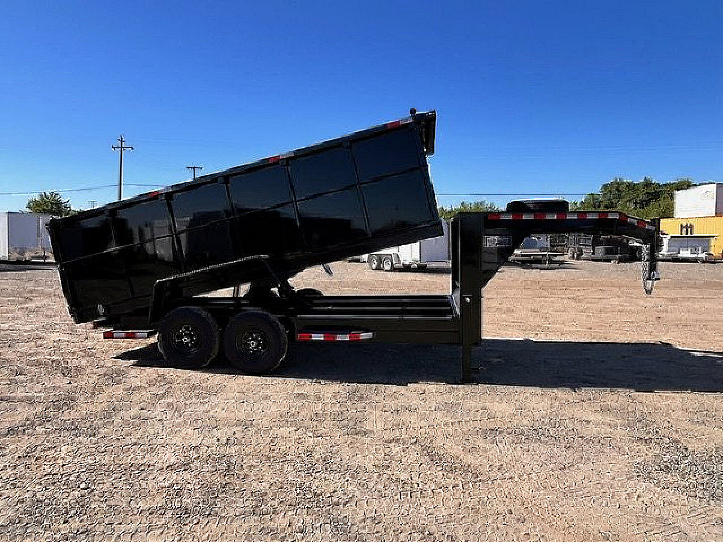 New 2025 Tru 7'x16'x4 Gooseneck Dump Trailer 14k