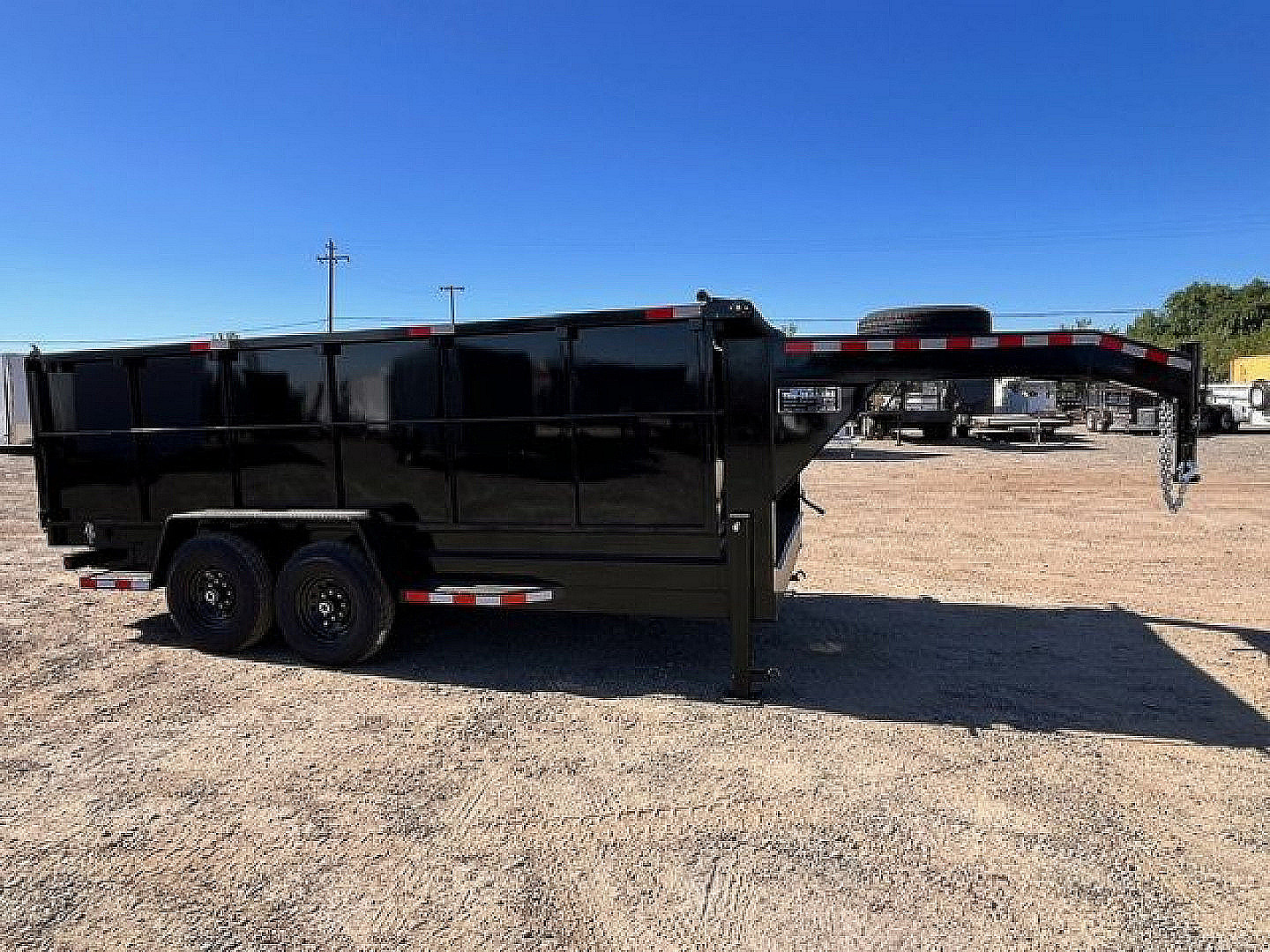New 2025 Tru 7'x16'x4 Gooseneck Dump Trailer 14k