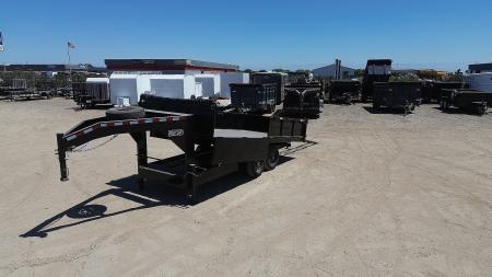 New 2026 TRU Custom Fold Down Dump Trailer 14K GVWR