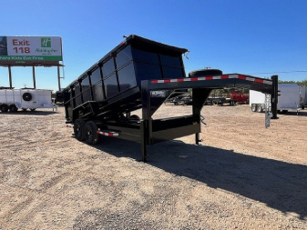 New 2025 Tru 7'x16'x4 Gooseneck Dump Trailer 14k