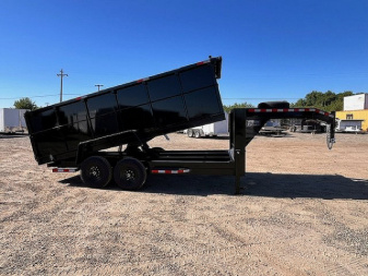 New 2025 Tru 7'x16'x4 Gooseneck Dump Trailer 14k