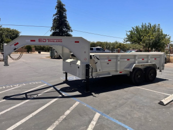 New 2024 ED Trailers 7X14X2 14K GOOSENECK Dump Trailer