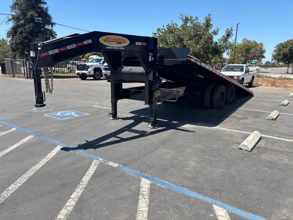 New 2026 Econoline 8.5'x25' Heavy Duty Cushion Tilt Trailer Payload:18,000lbs