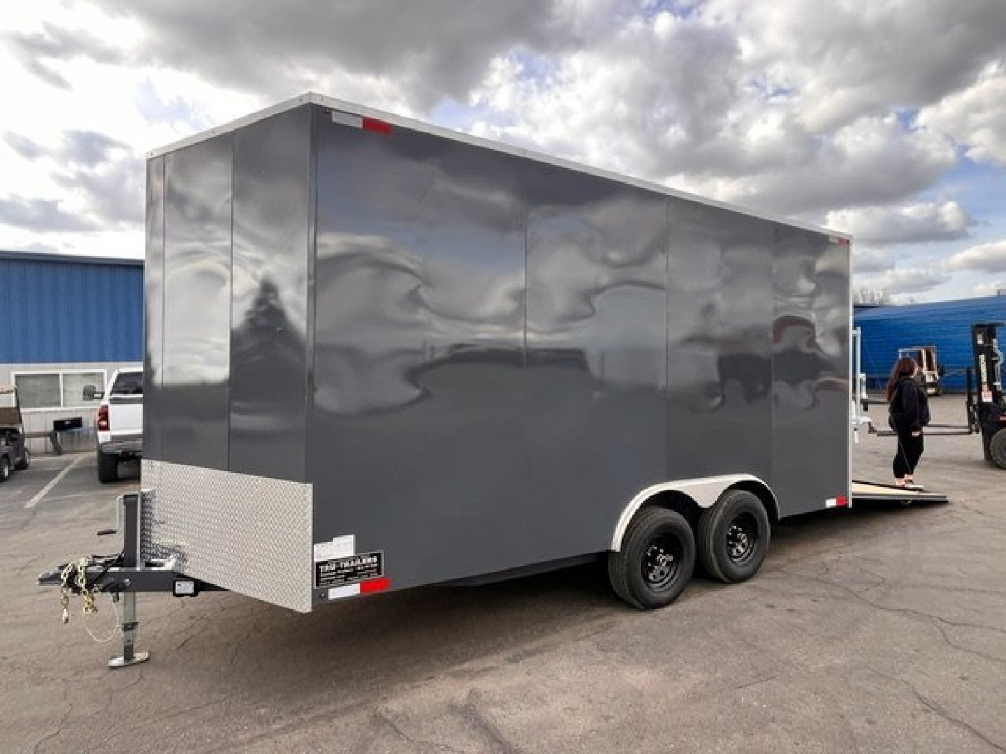 New 2025 Tru 8.5x16x8 Custom V-Nose Cargo / Enclosed