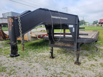 Used 2004 Elite Trailers 8.5x25+5 Gooseneck Deckover Trailer