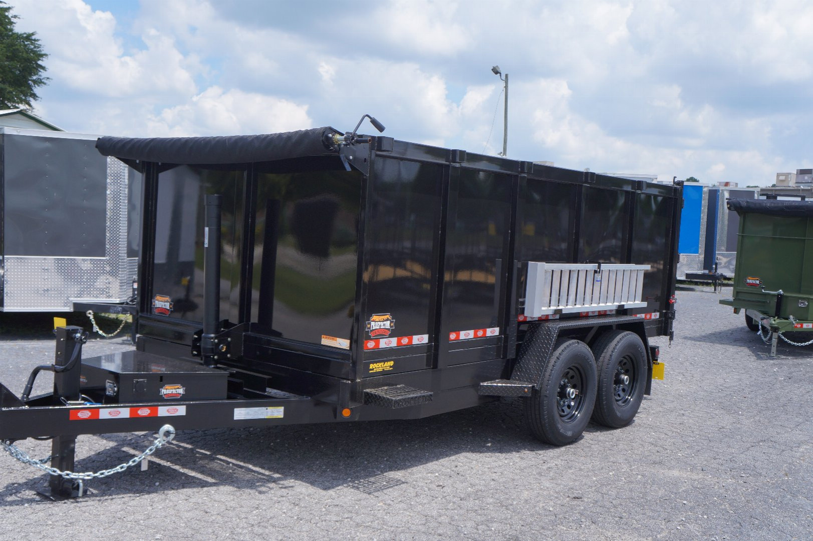 New 2025 Covered Wagon Trailers D-7X14X4X14-T Dump Trailer