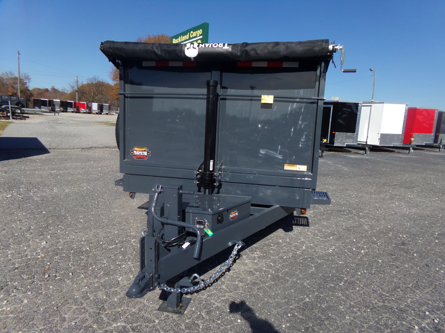 New 2026 Covered Wagon Trailers D-7X16X4X14-T Dump Trailer