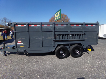 New 2026 Covered Wagon Trailers D-7X16X4X14-T Dump Trailer