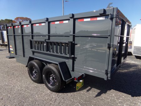 New 2026 Covered Wagon Trailers D-7X16X4X14-T Dump Trailer