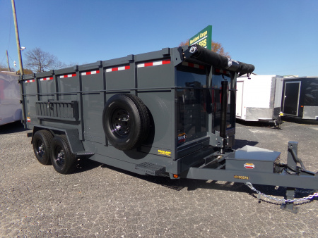 New 2026 Covered Wagon Trailers D-7X16X4X14-T Dump Trailer