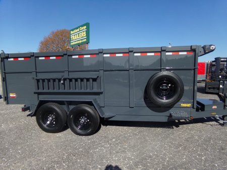 New 2026 Covered Wagon Trailers D-7X16X4X14-T Dump Trailer