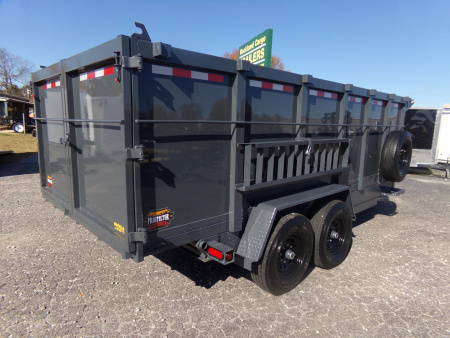 New 2026 Covered Wagon Trailers D-7X16X4X14-T Dump Trailer
