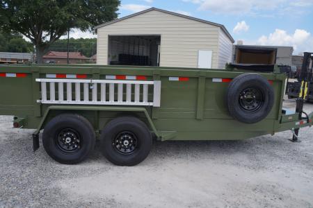 New 2027 Covered Wagon Trailers D-7X16X2X14-T Dump Trailer