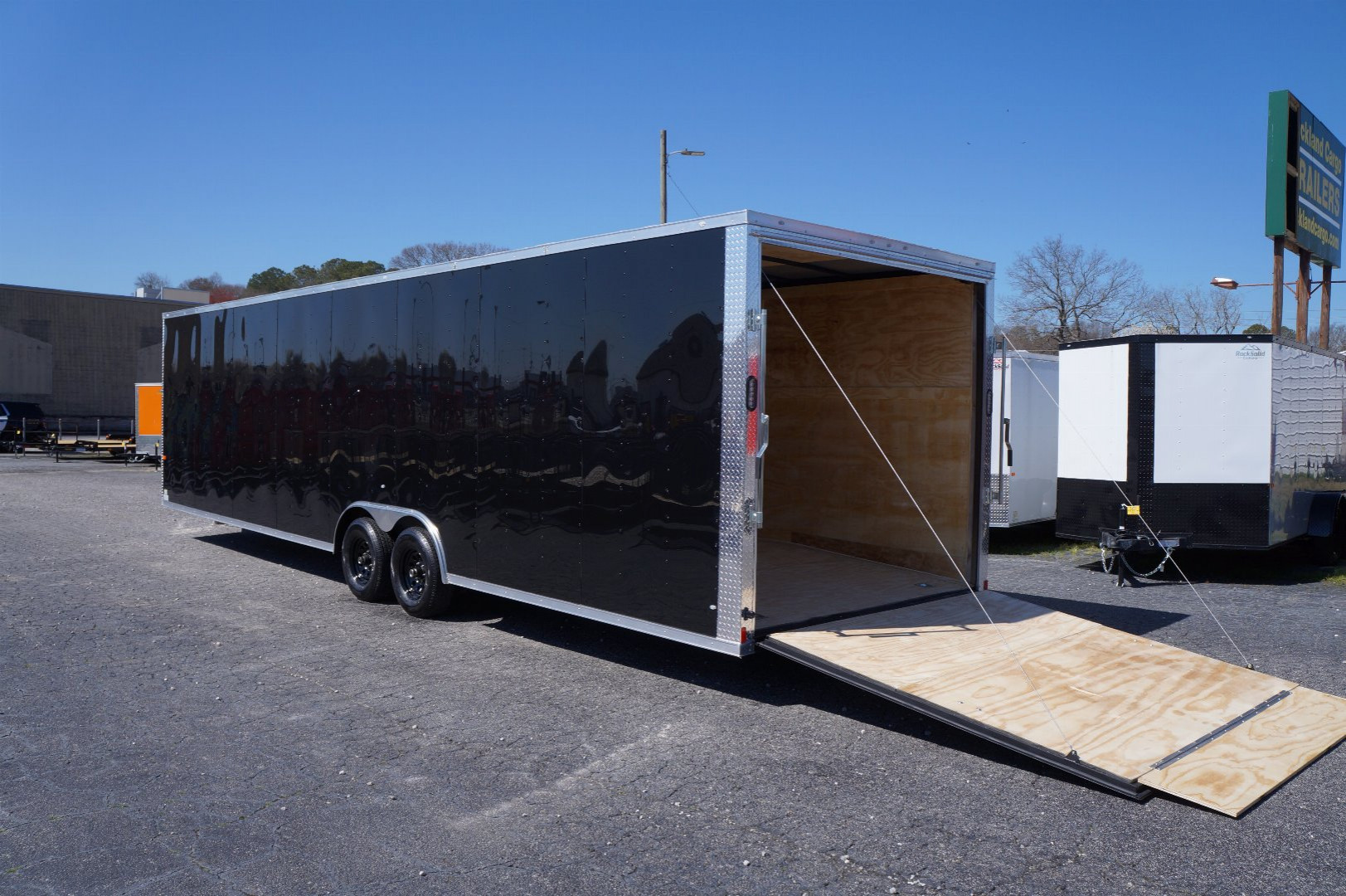 New 2025 Rock Solid Cargo 8.5X32TA3 Motorcycle Trailer