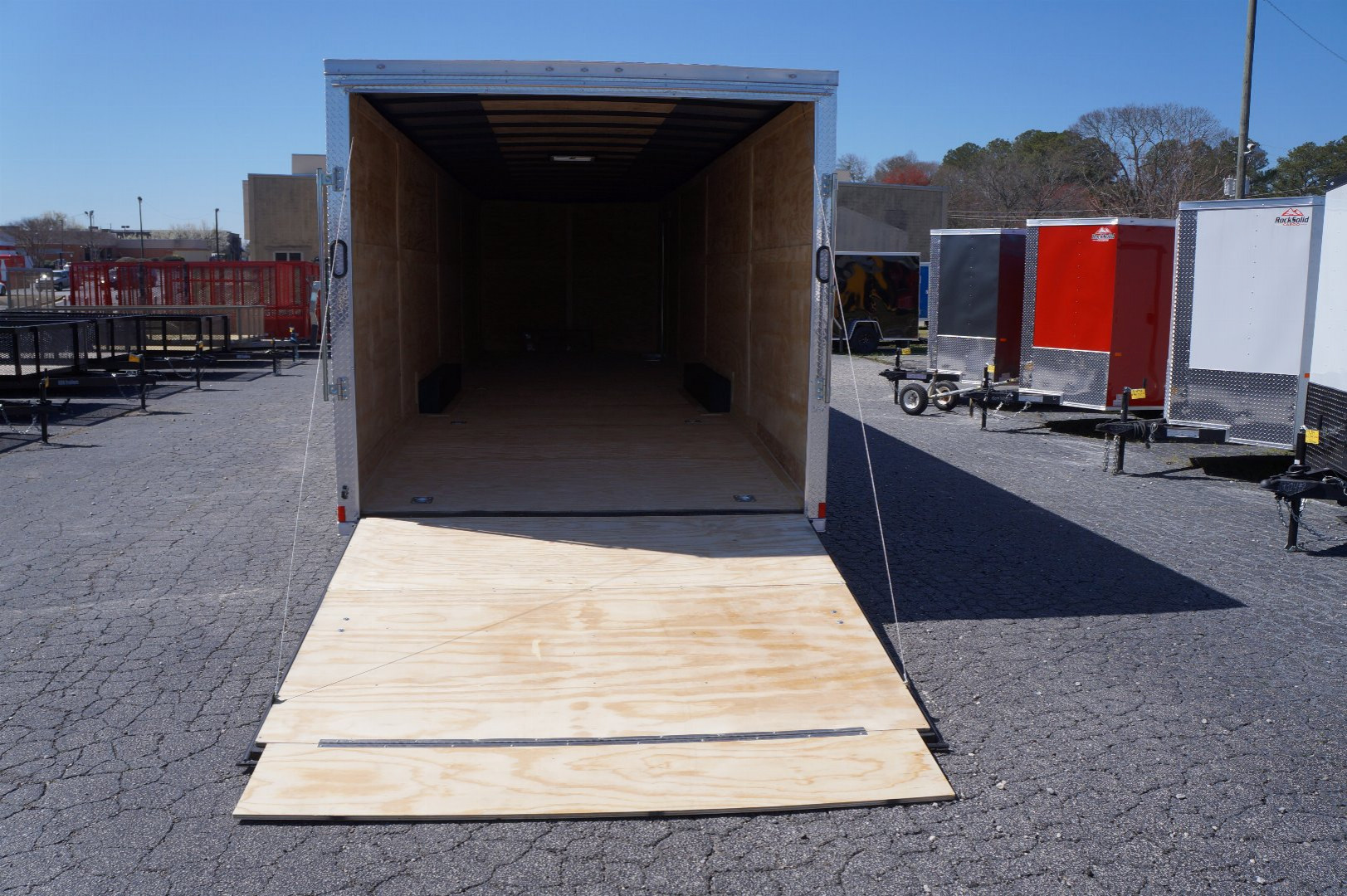New 2025 Rock Solid Cargo 8.5X32TA3 Motorcycle Trailer