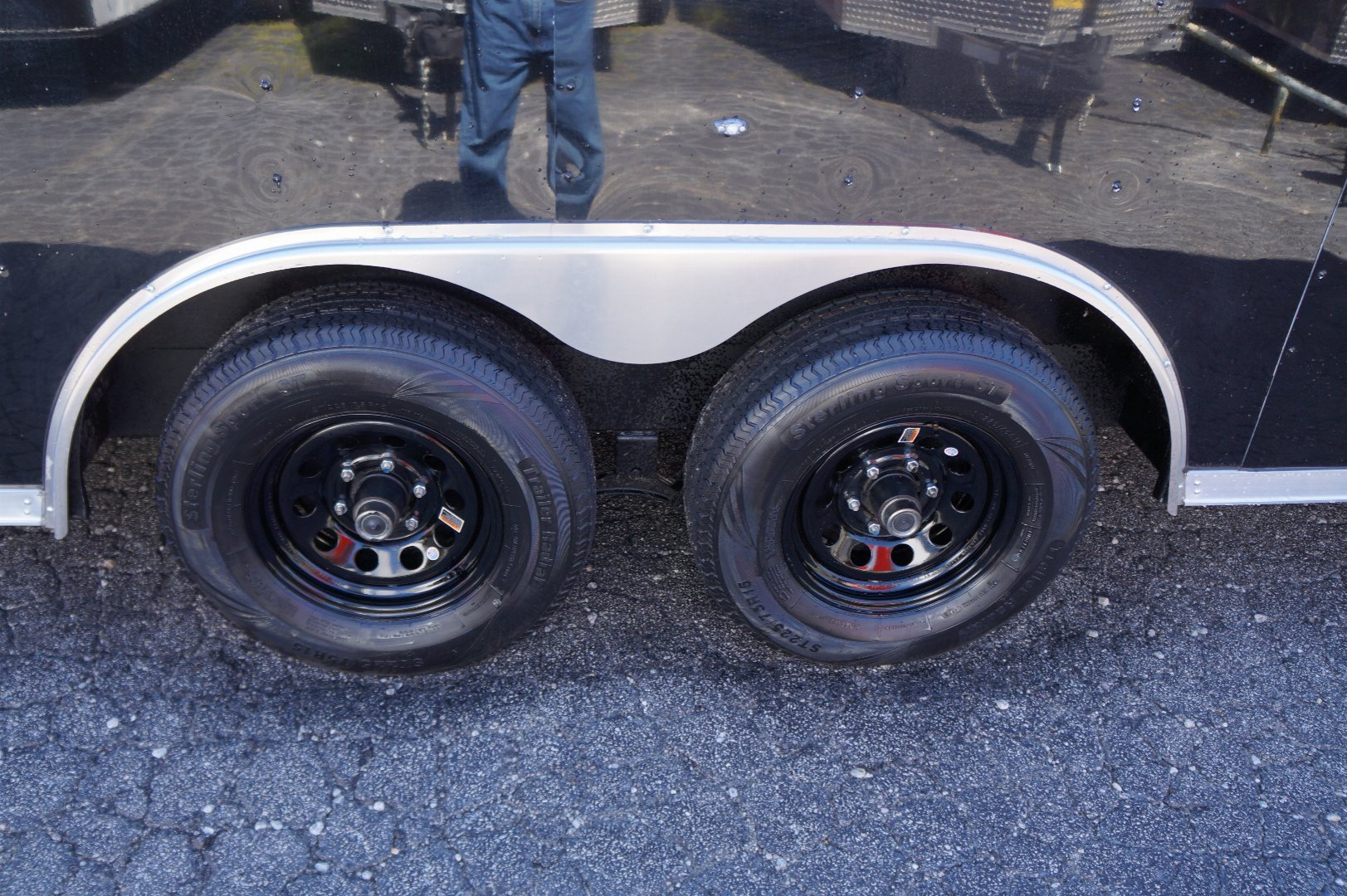 New 2025 Rock Solid Cargo 8.5X32TA3 Motorcycle Trailer