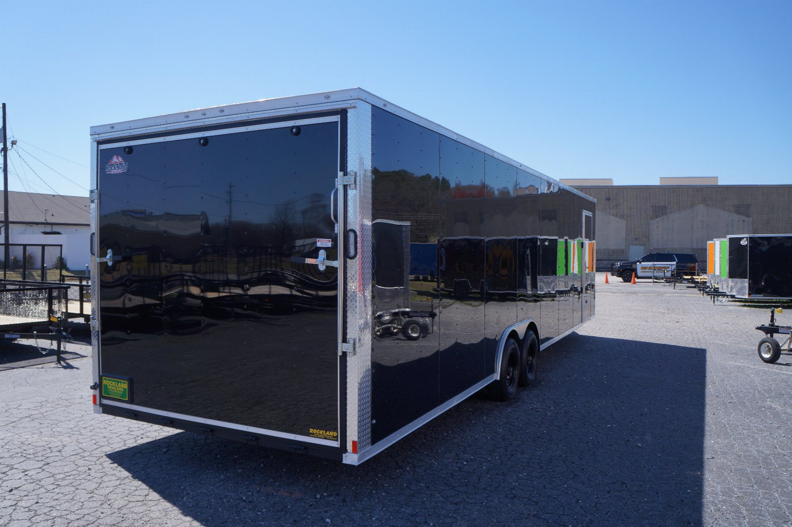 New 2025 Rock Solid Cargo 8.5X32TA3 Motorcycle Trailer