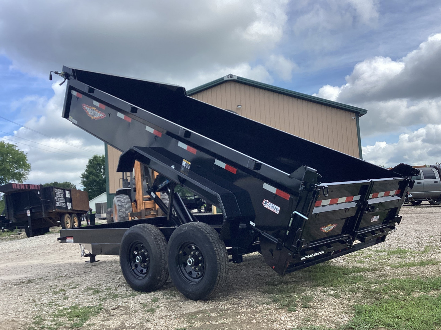New 2026 H&H 83x14 Bumper Pull Industrial Dump Trailer, 14K