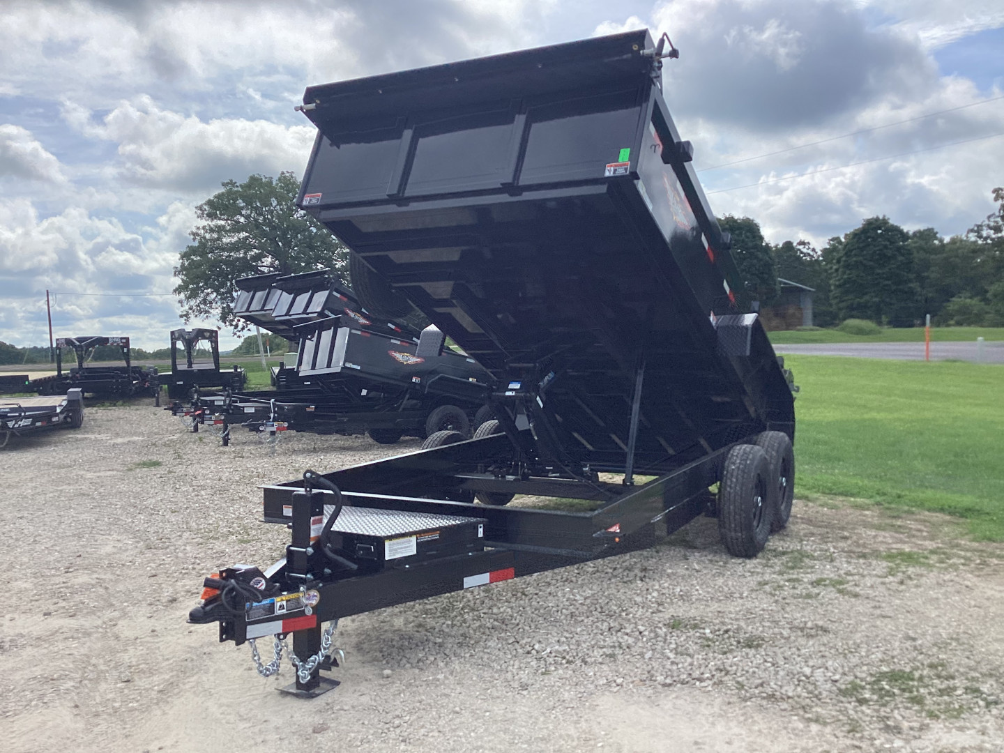New 2026 H&H 83x14 Bumper Pull Industrial Dump Trailer, 14K