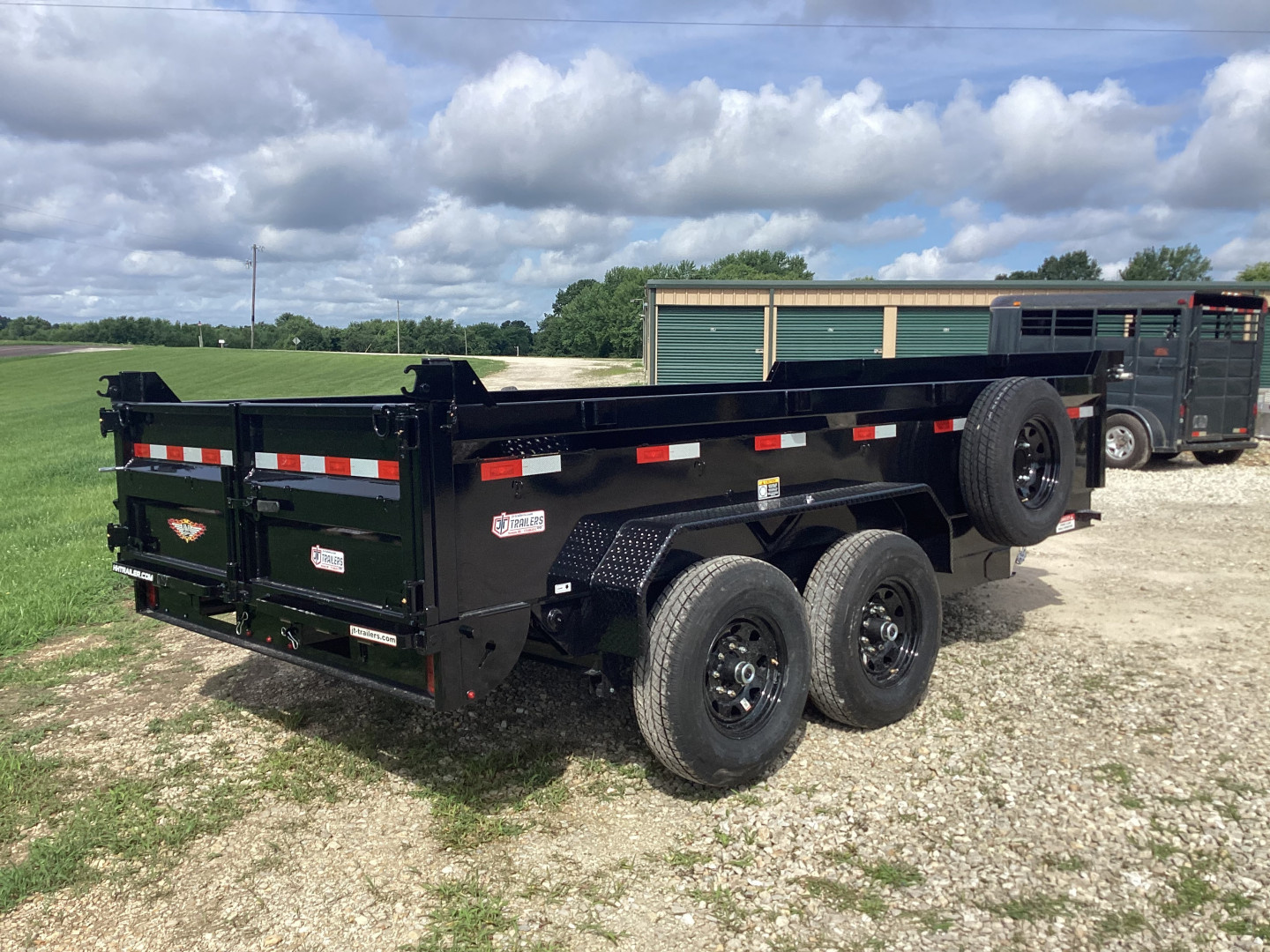 New 2026 H&H 83x14 Bumper Pull Industrial Dump Trailer, 14K