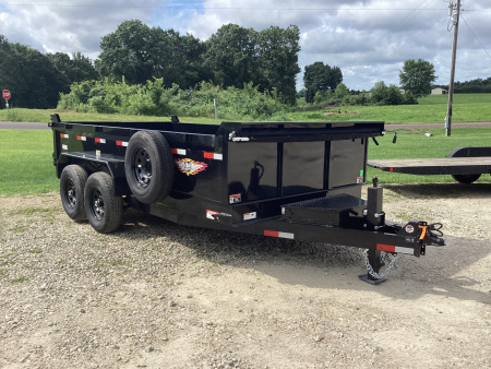 New 2026 H&H 83x14 Bumper Pull Industrial Dump Trailer, 14K
