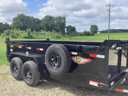New 2026 H&H 83x14 Bumper Pull Industrial Dump Trailer, 14K