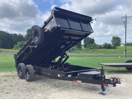 New 2026 H&H 83x14 Bumper Pull Industrial Dump Trailer, 14K