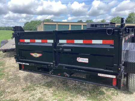 New 2026 H&H 83x14 Bumper Pull Industrial Dump Trailer, 14K