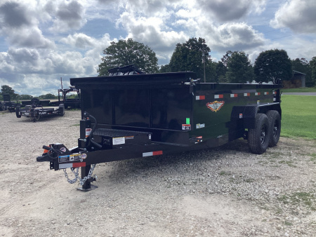 New 2026 H&H 83x14 Bumper Pull Industrial Dump Trailer, 14K