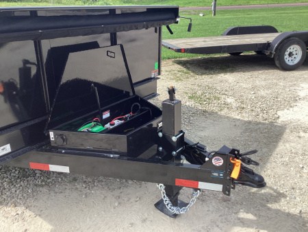 New 2026 H&H 83x14 Bumper Pull Industrial Dump Trailer, 14K