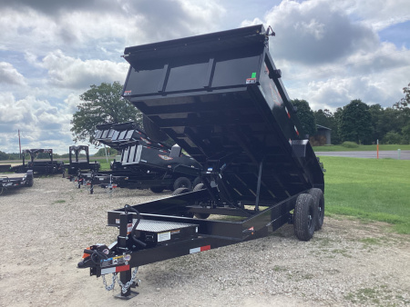 New 2026 H&H 83x14 Bumper Pull Industrial Dump Trailer, 14K