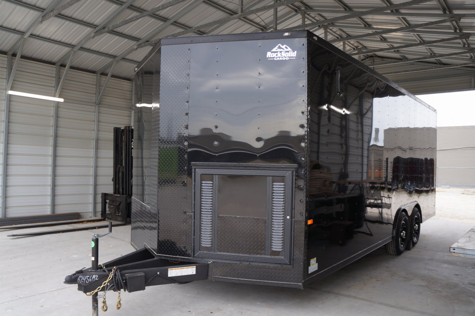 New 2025 Rock Solid Cargo 8.5X20CH-5200LB Motorcycle Trailer